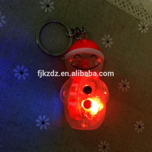 Navidad Santa claus muñeco de nieve llavero del árbol de Navidad con luz de colores intermitente - Product Image 6