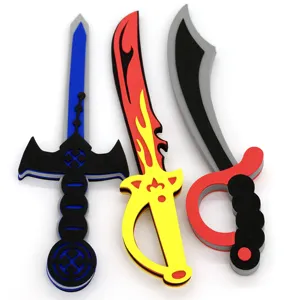 EVAフォームの剣と盾面白い無毒の子供エヴァ素材安いおもちゃの剣
