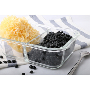 Juego de 8 Recipientes de Vidrio con 2 Compartimentos, Lonchera de Vidrio para Almacenamiento de Alimentos con Tapa de Cierre a Presión - Product Image 4
