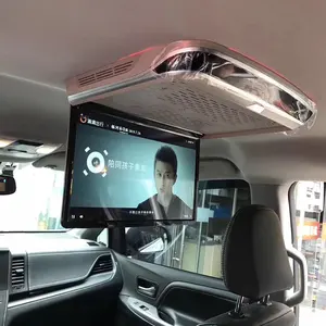 15 بوصة فوق مراقبة 1920x1080 الرقمية شاشة تلفاز السيارة الوجه أسفل سقف مشغل فيديو نظام تنقية الهواء التحكم عن بعد