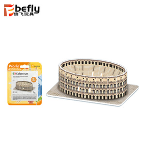 Modèle en papier du Colisée romain, célèbre monument mondial, mini puzzle 3D - Product Image 3
