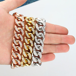 Dernière iced out dubai nouvelle conception de <span class=keywords><strong>la</strong></span> chaîne d'or pour les hommes 20 grammes or collier conceptions - Product Image 1