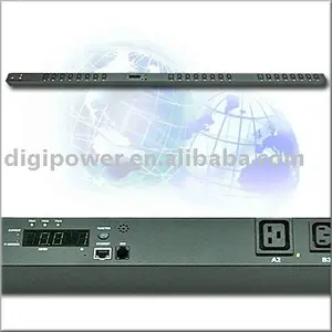 Unidade de distribuição de energia 3 fases, 24 portas 16 amp 11.1 kva ip pdu-comutado/monitorado