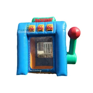 inflatable cube cash money catching grab machine booth inflatable cash cube catching game