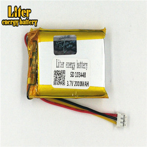 Socket 2.0-3 P 103448 Lithium battery 2000 mah Rechargeable Li Polymer Battery PL LiPo battery with wire - Product Image 2