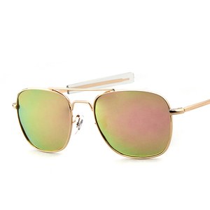 2017メンズ偏光スクエアサングラス手磨きガラスレンズサングラスカラフル卸売イタリア眼鏡 - Product Image 4