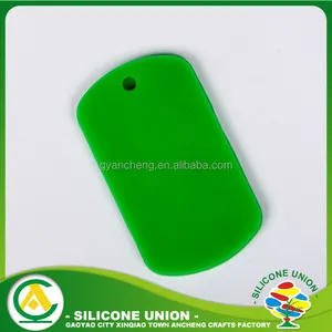 Kundengebundene form grün gedruckt silikon tag