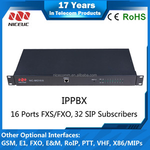 16 lignes téléphoniques/appels simultanés, système téléphonique <span class=keywords><strong>IP</strong></span> PBX passerelle VoIP - Product Image 2