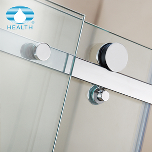 Mampara de Ducha de Vidrio sin Marco al por Mayor, 2 <span class=keywords><strong>Rodillos</strong></span>, Puerta de Ducha Corredera Simple y Portátil para <span class=keywords><strong>Baño</strong></span> - Product Image 2