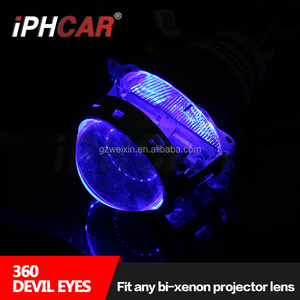IPHCAR <span class=keywords><strong>Led</strong></span> Demon Eyes Màu Xanh Lá Cây Màu Vàng Tím <span class=keywords><strong>Led</strong></span> Devil Eyes Phù Hợp Cho Bất Kỳ Hid <span class=keywords><strong>Bi</strong></span> Xenon Chiếu - Product Image 5