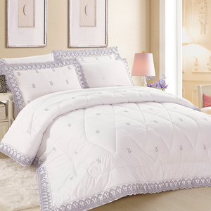 Bộ chăn ga gối đệm KOSMOS thêu họa tiết, chất liệu cotton pha polyester, may chần bông - Product Image 5