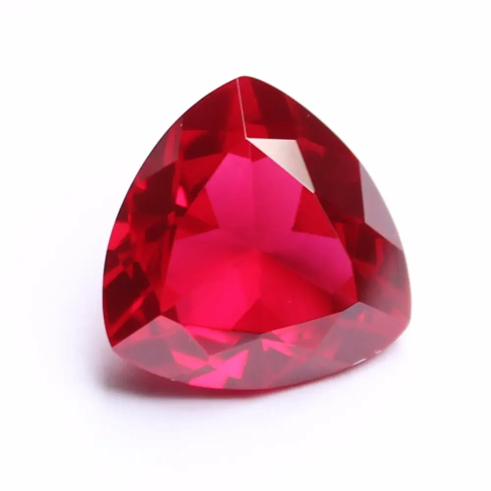 Triangle shape ruby new product 5# corundum color ruby gemstone promotional price