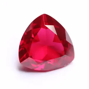Forma di triangolo 5 # corindone rubino nuovo prodotto di colore della pietra preziosa rubino prezzo promozionale