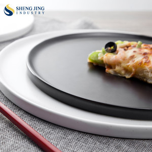 Japonés Negro Antiguo Horneables Plana <span class=keywords><strong>De</strong></span> <span class=keywords><strong>Gres</strong></span> Cerámica <span class=keywords><strong>Platos</strong></span> Placa Para Pizza - Product Image 3