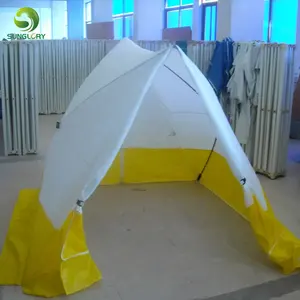 Tienda de trabajo triangular para exteriores, carpa impermeable de una pieza para trabajo de construcción, de fibra de vidrio, 60 segundos