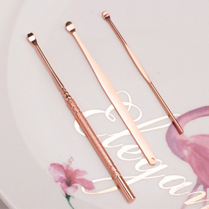 Perfectly Rose Gold Color <strong>Ear</strong> <strong>Pick</strong> Tools Stainless Steel <strong>Ear</strong>-<strong>pick</strong> Clean Wax Remover with Metal Box - Product Image 4