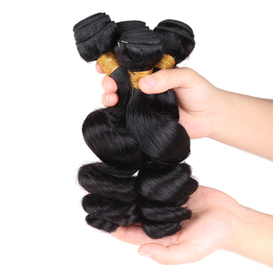 许昌工厂的7A级处女巴西人头马接发双拉26 28 30英寸松波浪编织 - Product Image 2