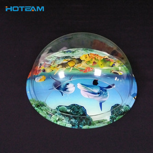 ウォールマウント小さな丸いアクリルプラスチック水槽水族館 - Product Image 4