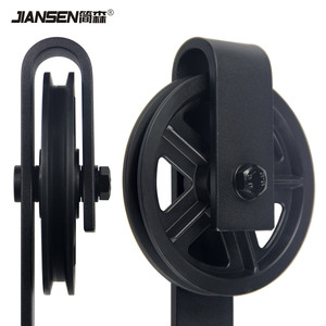 Modern Black Color Bypass Kit porta scorrevole per fienile sistema scorrevole accessori in acciaio <span class=keywords><strong>al</strong></span> carbonio