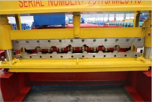 Hot Bán Kim Loại 840 Hình Thang Tấm Lợp Cuộn Tạo Thành Máy Thép Màu IBR Tường Bảng Điều Khiển Làm Cho Máy Móc Giá Thấp - Product Image 3