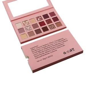 Wholesale cosmetics distributor 18 colors palette shimmer eyeshadow private label eyeshadow palette