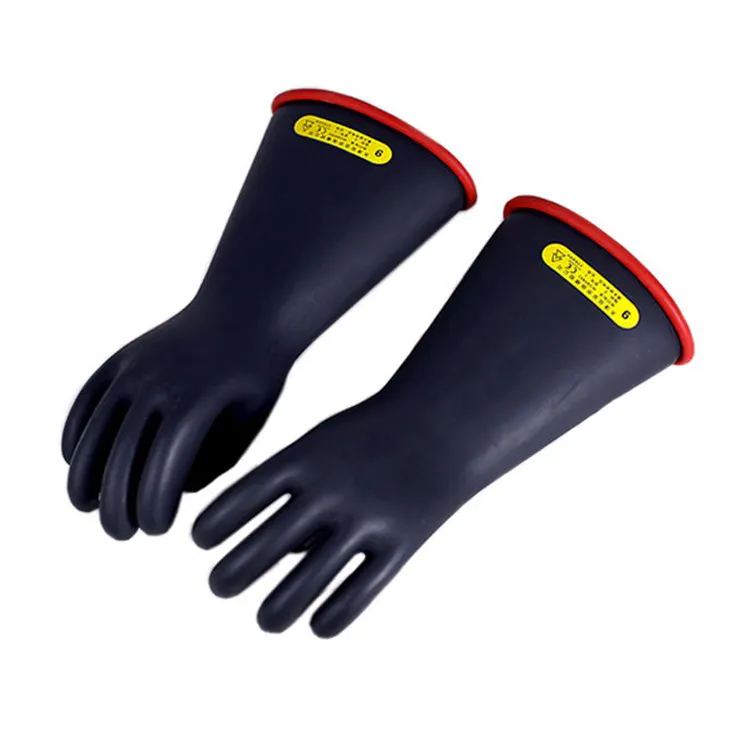 Electrical equipment manufacture 10KV 12KV 20KV 35KV safety rubber insulating gloves