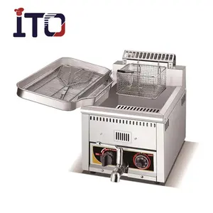 Máquina de fritadeiras elétricas de aço inoxidável, equipamento comercial de cozinha, batatas fritas, aço inoxidável