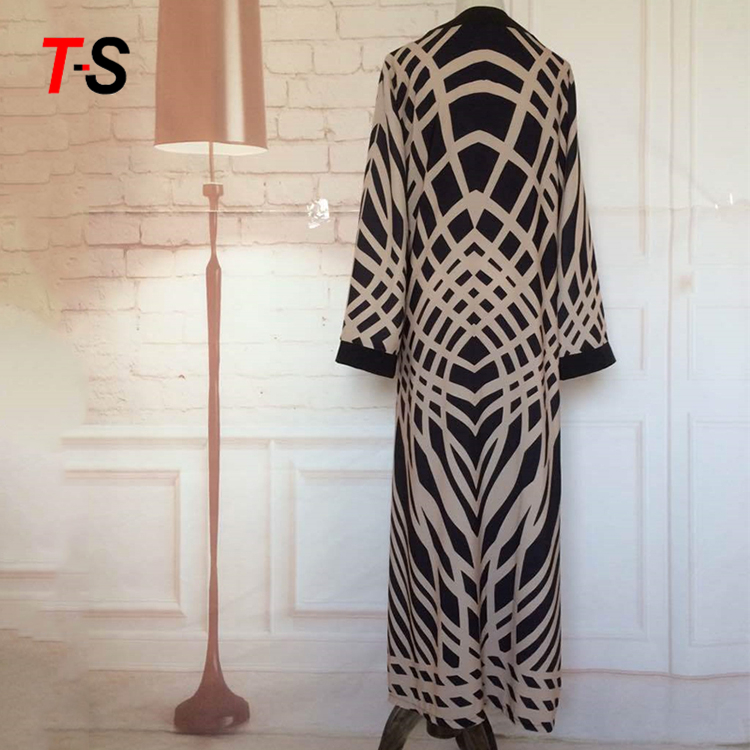 Мода мусульманских женщин кардиган Исламской длинное платье