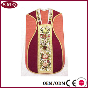 Casulla de estilo Fiddleback católico romano vintage - Product Image 3
