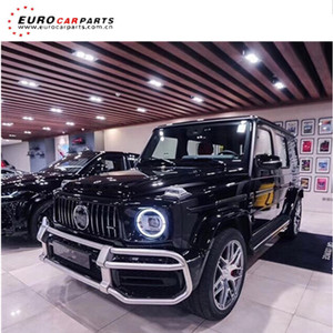 2019 año de protección delantera Bull Bar Clase G W464 Protector delantero apto para 2019 W463 G63 Kits de carrocería G63 G500 Protector de parachoques delantero - Product Image 2