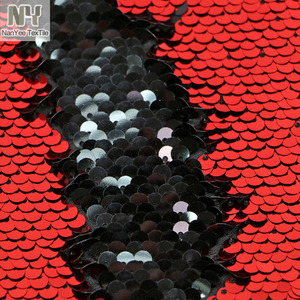 Nanyee कपड़ा मरमेड दो टोन लाल काले सेक्विन कपड़े - Product Image 2