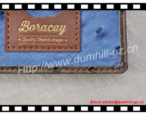 Cartera de piel auténtica de avestruz para hombre y mujer, Cartera de piel sintética de avestruz - Product Image 6