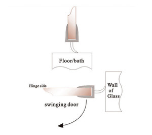 Material de silicona estilo baño, tira de sello de PVC para <span class=keywords><strong>el</strong></span> vidrio inferior - Product Image 4