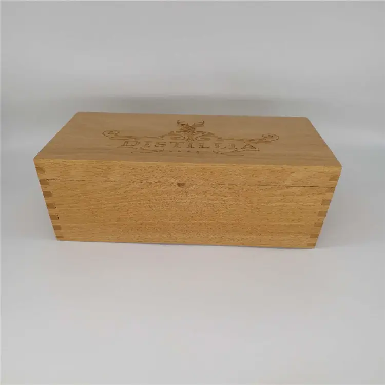 Aangepaste fancy afdrukken handgemaakte natuurlijke houten doos