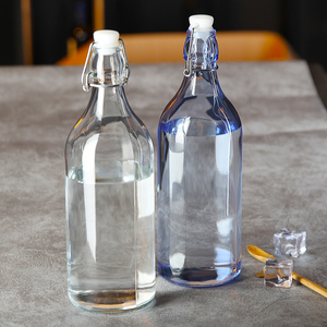 Fornitura Prodotti: <span class=keywords><strong>Bottiglie</strong></span> di <span class=keywords><strong>Vetro</strong></span> Coniche da 330ml per Succhi con Tappi in Sughero e Legno - Vendita all'Ingrosso - Product Image 2