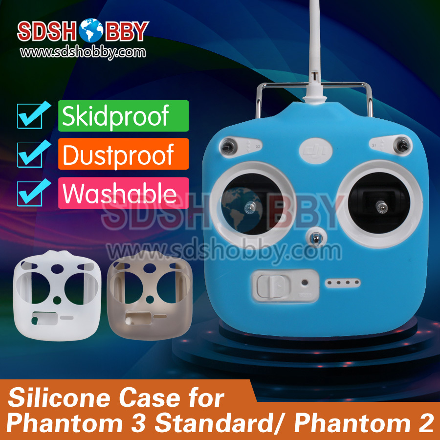 Dji télécommande Silicone étui de protection manchon de Silicone couverture pour Phantom 3 Standard et Phantom 2 / 2 V / 2 V +