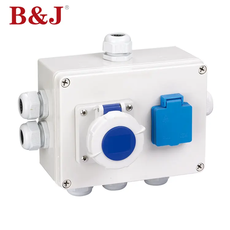 B J 200x200x130mm Size Electrical Plastic IP68 Waterproof Junction Box