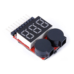 Điện áp thấp Tester Volt Meter Màn hình Lipo Checker buzzer báo động 1-8S phạm vi cho RC LiPo pin điều khiển từ xa đồ chơi 9 gam trọng lượng - Product Image 3