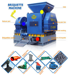 Rouleaux hydrauliques, <span class=keywords><strong>presse</strong></span> <span class=keywords><strong>à</strong></span> briquettes d'usine Zhongzhou, capacité de 20 tonnes/h, rouleaux de 336 mm/750 mm, certifiés ISO9001 CE - Product Image 1