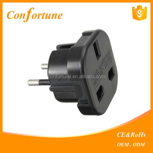NERO Viaggi del REGNO UNITO All'ue AC Adattatori Adattatori Convertitore Spina Europa <span class=keywords><strong>Turchia</strong></span> - Product Image 1