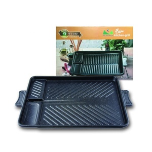 Bán hot Hàn Quốc điện BBQ nướng cho cảm ứng nồi và gas xách tay nướng với kim loại chảo tre than phụ kiện loại - Product Image 3