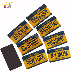 <span class=keywords><strong>Aimant</strong></span> de réfrigérateur souvenir personnalisé avec <span class=keywords><strong>plaque</strong></span> d'immatriculation américaine, nouveau et populaire - Product Image 2