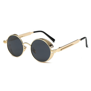 92714 Superhot Eyewear Retro <span class=keywords><strong>Vintage</strong></span> Metallo Rotonda Steampunk <span class=keywords><strong>Occhiali</strong></span> <span class=keywords><strong>Da</strong></span> <span class=keywords><strong>Sole</strong></span> - Product Image 1
