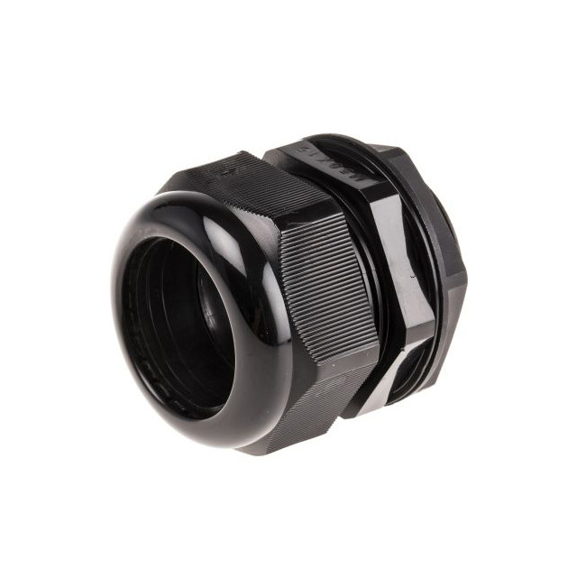 Кабельная втулка IP68, черный нейлон с гайкой M12, M16, M20, M25, M32