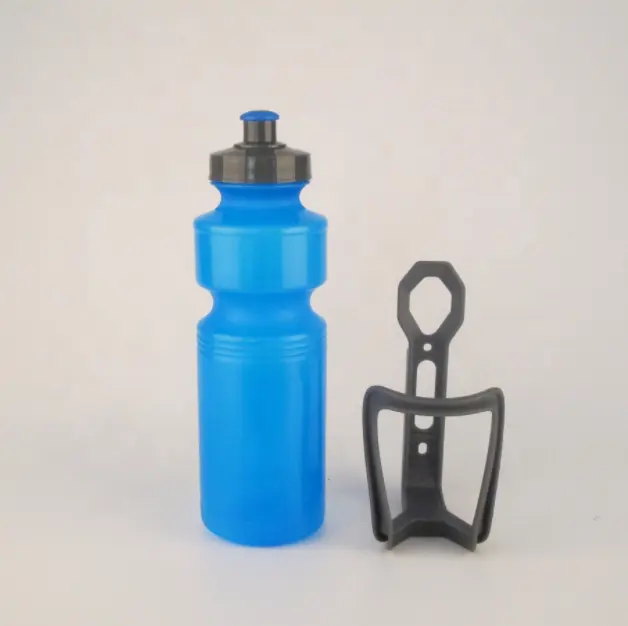 ขวดน้ำกีฬาจักรยานพลาสติก PE ฟรี BPA ขนาด750มล. พิมพ์โลโก้