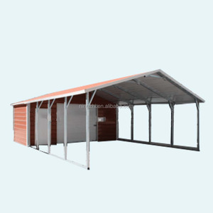 Cadre Garage avec Espace de rangement 6x9x3.5m/Métal <span class=keywords><strong>Caport</strong></span> Avec Petite Maison - Product Image 1
