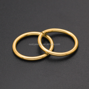 Yeni Moda Cerrahi Çelik Septum Clicker Menteşeli Segment Burun Halkası - Product Image 5