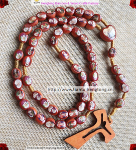 Chapelet catholique en bois avec icônes de saints, perles de prière, centre de la <span class=keywords><strong>Divine</strong></span> <span class=keywords><strong>Marie</strong></span> - Product Image 1