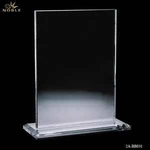 Noble Factory Custom Glass Crystal Shield Award Plaque Trophy