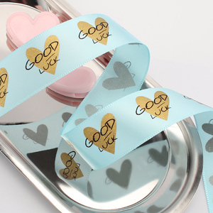 Bán Buôn 1 "Inch 25Mm Biểu Tượng Tùy Chỉnh Mô Hình Satin <span class=keywords><strong>Ribbon</strong></span> Bánh Nướng Hộp <span class=keywords><strong>Ribbon</strong></span> Cho Món Quà Trang Trí Cung Cấp - Product Image 3